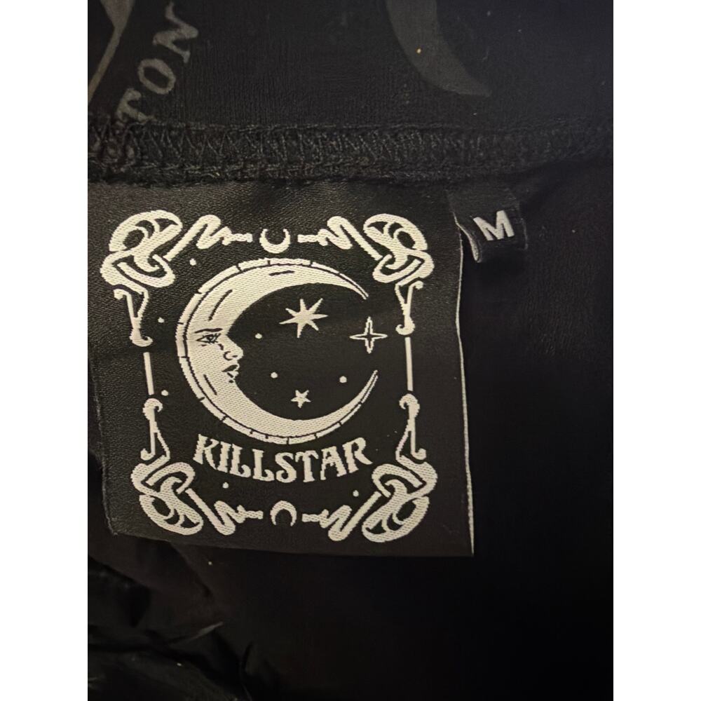 Killstar COVENANT Black Inverse Pentagram Skater Skirt Size Medium - Picture 3 of 4